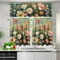 thumbnail image 5 of Wild Flowers Kitchen Curtains Set, Kitchen Curtains and Valances Set European Style Window Valance Set European Style Curtains for Cafe European Style Curtains for Dining Room, 5 of 6