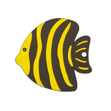 

Farfi Table Coaster Eco-friendly Anti-scalding Fish Shape Anti-skid PVC Cup Mat for Kitchen (Yellow L)