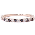 thumbnail image 2 of Pompeii 1/4ct Treated Black & White Diamond Ring 14K Rose Gold (H/I,I2-I3), 2 of 4