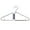 Grey, variant on Ultra-Space Saving Foldable Coat Hanger, 2-in-1 Portable Travel Clothes Hanger, Lightweight Aluminum Alloy Collapsible Garment Hanger for Closet Organization and Luggage Packing
