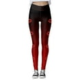 thumbnail image 5 of Women Valentine's Day Leggings Valentine's High Waisted Love Heart Printed Tight Pants Athletic Running Slim Leg Workout Yoga Pants, 5 of 5