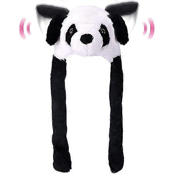 ZHAOCHENG Gorro de animal con orejas de peluche que se mueven y saltan para disfrazarse en fiestas de disfraces para niños C