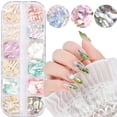 thumbnail image 5 of 12Grids Abalone Seashell Slices,Irregular Nail Art Glitter Flakes Nail Supplies, 5 of 20