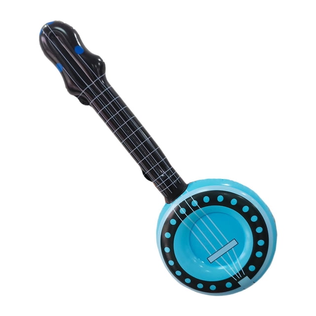 Banjo inflable de de rock, de los años 80 y 90, resistente, estilo retro, ideal para fiestas de graduación, bodas y otras ocasiones.