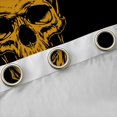thumbnail image 4 of Homewish Halloween Skull Skeleton Blackout Curtains,Black Yellow Curtains Pack of 2 (42x84 Each), 4 of 6