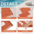 thumbnail image 2 of DEORAB Outdoor Rugs 6'x9' Waterproof Plastic Patio Mat Reversible Orange & White Non-Slip Geometric Design for Camping, RV, Balcony, Porch, Picnic, 2 of 8