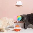 thumbnail image 5 of Juguete de plástico para vaso de gato con bola, pluma y hierba gatera, juguetes interactivos para gatos para interiores, juguetes de plumas para gatos/gatitos, 5 of 5