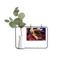thumbnail image 1 of Ocean Deep Water Blue Hippocampus Water Metal Picture Frame Cerac Vase Decor, 1 of 3