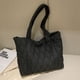 thumbnail image 2 of Bolso de hombro acolchado de algodón para mujer, bolso suave e hinchado, bolso de invierno para comunión femenina, 2 of 6