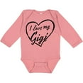 thumbnail image 3 of Inktastic I Love My Gigi in Black Chalk Heart Boys or Girls Long Sleeve Baby Bodysuit, 3 of 5