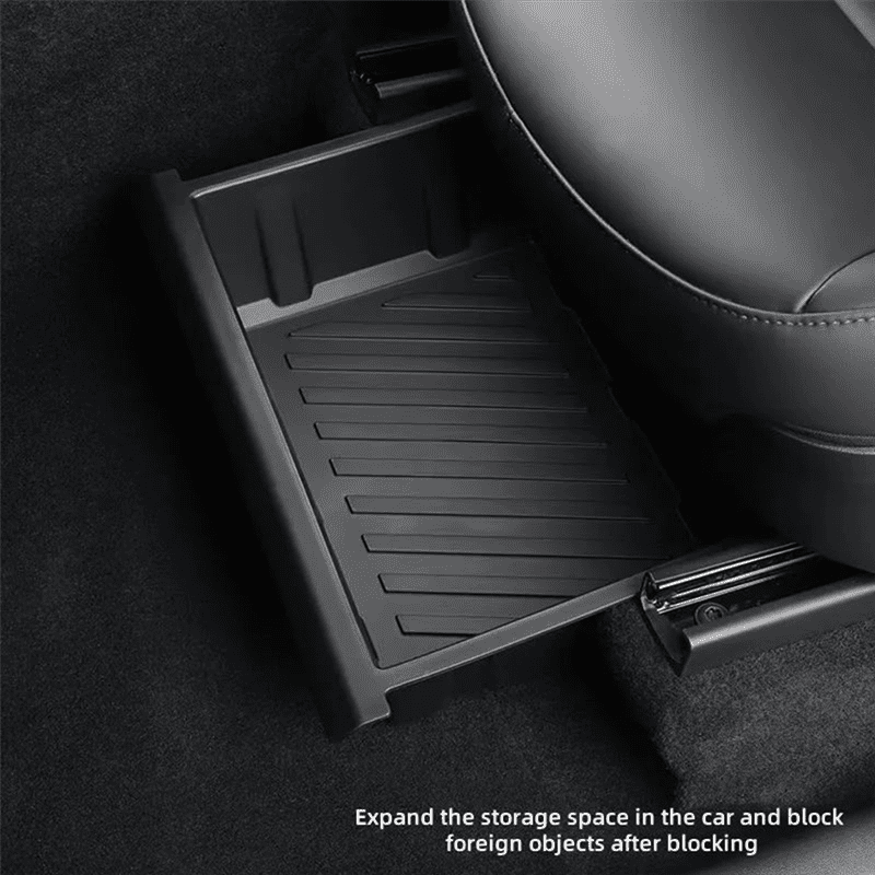 For Tesla Model Y Juniper Storage Box For Tesla Model Y Under Seat Drawer Type Tray Car Accessories