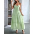 thumbnail image 5 of Women'S Shalterneck Maxi Dress Summer Sleeveless Dress Casual Boho Backless Flowy Long Dresses Green L, 5 of 8