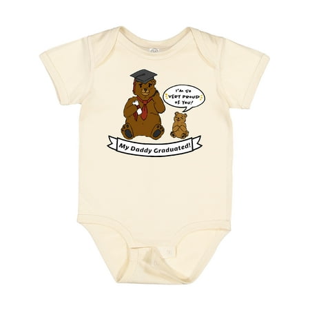 

Inktastic I m So Very Proud of You-My Daddy Graduated Bears Gift Baby Boy or Baby Girl Bodysuit