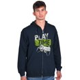 thumbnail image 5 of Play Time Video Game Gaming Nerd Zip Hoodie Sweatshirt Men Brisco Brands L, 5 of 6