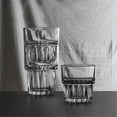 thumbnail image 4 of Clear Drinking Glasses, Stackable Striped Thick Glass Tumble for Water, Juice, Beverage, Milk, Coffee, Cocktail, 4 of 7
