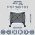 thumbnail image 2 of CLAM Quick-Set Traveler 6 x 6 Foot Portable 4 Sided Canopy Shelter, Blue, 2 of 9
