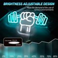 thumbnail image 3 of UPONRAY Weightlifting Neon Signs, 13.7"*6.9" Dimmable & USB-Powered LED Neon Light, Stylish Wall Decor for Gym, Fitness Center, Home, Bar, Man Cave, 3 of 6