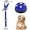 Royal Blue, variant on Dalrosia 2PCS Dog Doorbells, Pet Training Bells for Go Outside Potty Training and Communication Device Large Loud Dog Bell Cat Puppy Interactive Toys Adjustable Strap Door Bell