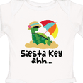 thumbnail image 4 of Inktastic Siesta Key Florida Summer Vacation Girls Long Sleeve Baby Bodysuit, 4 of 5