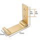 thumbnail image 3 of 5 Pcs Folding Hooks Wall Towel Hooks 90 Foldable Solid Aluminum Hook, 3 of 5