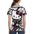 thumbnail image 6 of Hello Kitty T Shirts For Girls Boys, 3d Print Cartoon Graphics T Shirt, Youth Crewneck T-Shirt, Unisex Short Sleeve Top Tees Age 4-16 Years, 6 of 7