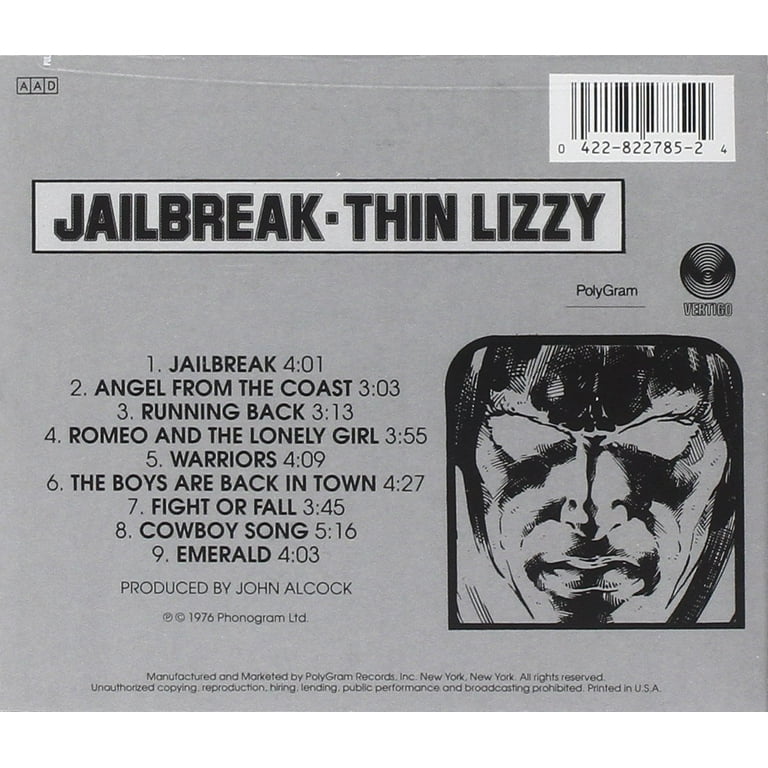 洋楽 Thin Lizzy / Jailbreak Thin Lizzy - Jailbreak - Music & Performance - CD - Walmart.com