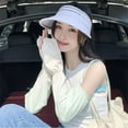 thumbnail image 4 of Large Size Ice Sleeve Gloves Gradient Summer Anti-sunburn Arm Sleeves Women's Loose Sun Protect Driving Cycling Long Oversleeves, 4 of 10