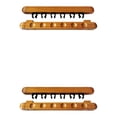 thumbnail image 2 of Estante para tacos de billar Yuarrent montado en la pared soporte de 6 agujeros madera color Negro, 2 of 6