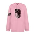 thumbnail image 3 of GIPQJK Men's American Flag Sweatshirts Big and Tall Hoodie This We'll Defend Hoodies Pullover with Pockets,Pink 4XL, 3 of 4