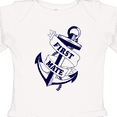 thumbnail image 4 of Inktastic First Mate with Anchor and Banner Boys or Girls Long Sleeve Baby Bodysuit, 4 of 5