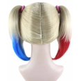 thumbnail image 4 of Harley Quinn Wig | Medium Cosplay Wig | Premium Breathable Capless Cap, 4 of 9