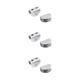 thumbnail image 4 of Kearding Office Hotel Glass Clamp Shelf Holder Panel Alloy Door Furniture Bracket Bedroom Mounted Hardware Aluminum Screw Type1 NO1, 4 of 6