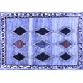 thumbnail image 1 of Ahgly Company Indoor Rectangle Abstract Blue Contemporary Area Rugs, 7' x 10', 1 of 4