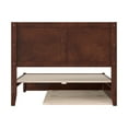 thumbnail image 5 of Clayton Full Wood Platform Bed with Panel Footboard and Twin Trundle in Walnut, 5 of 5