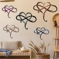 thumbnail image 2 of KQJQS Eternal Wrought Iron Decoration Indoor Ornaments Metal Wall Decoration Infinitys Heart-Steel Wall Decor Metal Wall Art 25*30cm, 2 of 4
