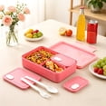thumbnail image 4 of Lunch Box 1.2L Microwave Safe Bento Box with Cutlery, Leakproof Portable Lunch Container for Office, University, Outdoor, 4 of 6