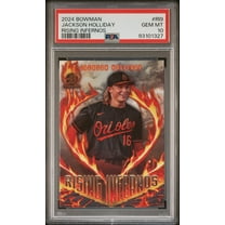 Graded 2024 Topps Bowman Jackson Holliday #RI9 Rising Infernos Rookie RC Baseball Card PSA 10 Gem Mint