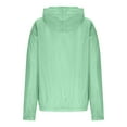 thumbnail image 4 of BiZtdJrK Sales Today! Women's Sun Protection Jacket Lightweight Full Zip Hoodie Jackets Outdoor Athletic Workout Sunproof Hooded Shirts Green XXL, 4 of 6