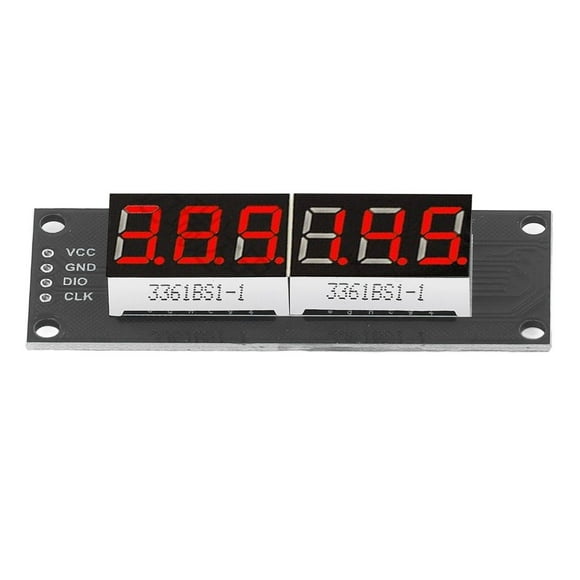 Marhynchus LED Display 6 Digit Tube 7 Segment Decimalism LED Segment Display TM1637 Driver Digital Optoelectronic Module Red 0.36in