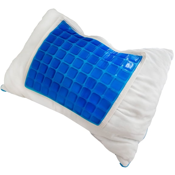 Cooling Gel Pillow Pad w/ Chill Gel Cells - Small - No Water Filling & Non-Leaking Cooling Mat - Relief For Sleep, Laptops, Dogs & More