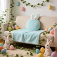thumbnail image 2 of Rabbit 3 in 1 Blanket Throw Pillow, Soft Plush Stuffed Animal Cuddle Buddy, Cozy Fleece Hideaway Blanket for Couch, Fun Bedroom Decor, Cute Gift for Girls, 40"x60", 2 of 8
