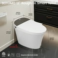 thumbnail image 3 of SOTOMO Smart Toilet with Bidet, Heated Seat, Warm Water Wash, Air Dryer, Auto Flush, Auto Open & Close Lid, Nightlight, Remote Control, Knob & Foot Kick Control, Power Outage Flush, 3 of 10