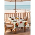 thumbnail image 2 of Outdoor Tablecloths with Umbrella Hole & Zipper, Cute Ladybugs Tablecloth Rectangle 60x84 Inch, Spring Botanical Leaves Beige Waterproof Table Cloth, Patio/Pool/Picnic Table Covers, 2 of 8