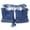 Blue, variant on Half Finger Winter Gloves With Faux Fur Trim Warm Fingerless Gloves For Women Keyboard Typing Texting Cold Weather Accessory