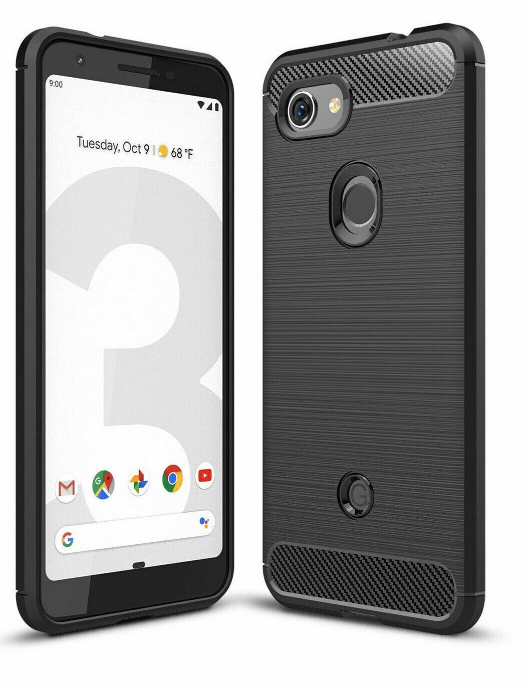 For Google Pixel 3A Case, Heavy-Duty Shockproof Protective Cover Armor, Shock Adsorption, Drop Protection, Lifetime Protection