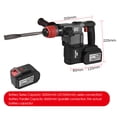 thumbnail image 3 of 21V Martillo de litio sin escobillas industrial inalámbrico 6.0Ah Martillo eléctrico de liti NANWEI  Martillo eléctrico, 3 of 7