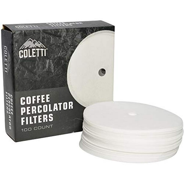 COLETTI Bozeman Percolator 3.5 Inch Premium Disc Coffee Filters (Pack