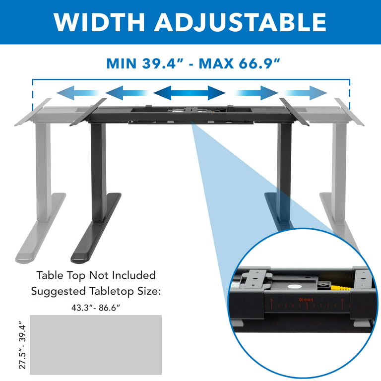 V-mounts Standing Desk Electric Adjustable Desk Frame with Micro-Adjustable Foot  Pads - China Electric Adjustable Desks, Adjustable Desk Dual Lifting  Electric