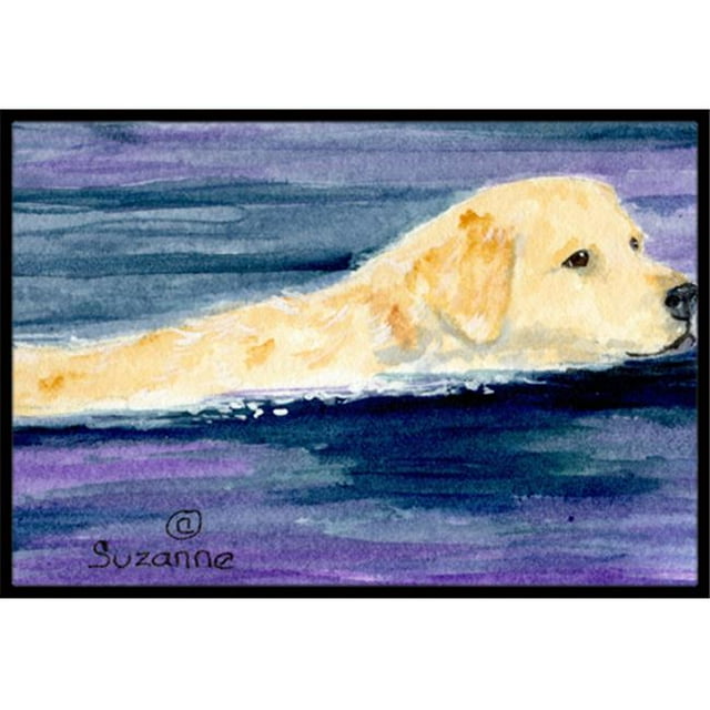 Carolines Treasures SS8814MAT Golden Retriever Tapis Intérieur Extérieur - 18 x 27 Po.