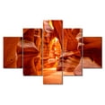 thumbnail image 1 of TISHIRON 5PCS Framed Canvas Wall Art Set,60"x40" Antelope Canyon Canvas Art Decor, 1 of 7